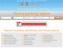 Tablet Screenshot of parkonmydrive.com